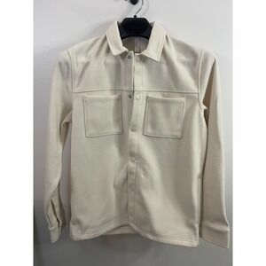 Stylus Mens Casual Jacket White/Cream‎ Size S (NWT)